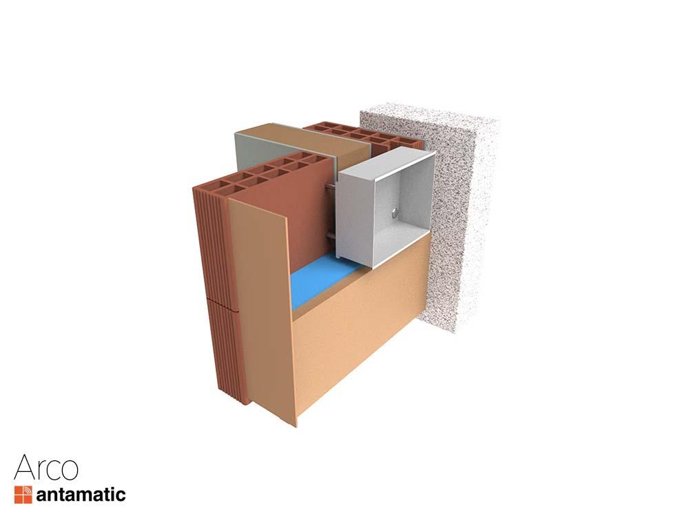 Predisposizione kit Arco, incasso in spalletta